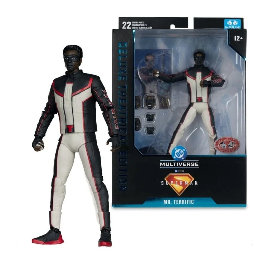 

McFarlane Toys DC Multiverse Superman 2025 Deluxe Theatrical Edition Mr. Terrific Original 7" Action Figure Model Doll Collect