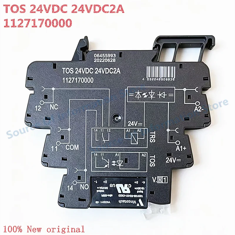 Weidmüller 1127170000 TOS 24VDC 24VDC2A Slim Solid State Relay 2A DC Output DIN Rail Mount SSR For PLC Automation Control