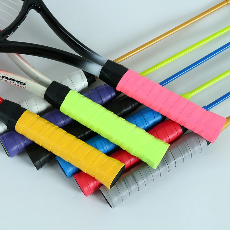 1Pc Dry Tennis Racket Grip Anti-skid Sweat Absorbed Wraps Taps Badminton Grips Racquet Vibration Overgrip Sports Sweatband