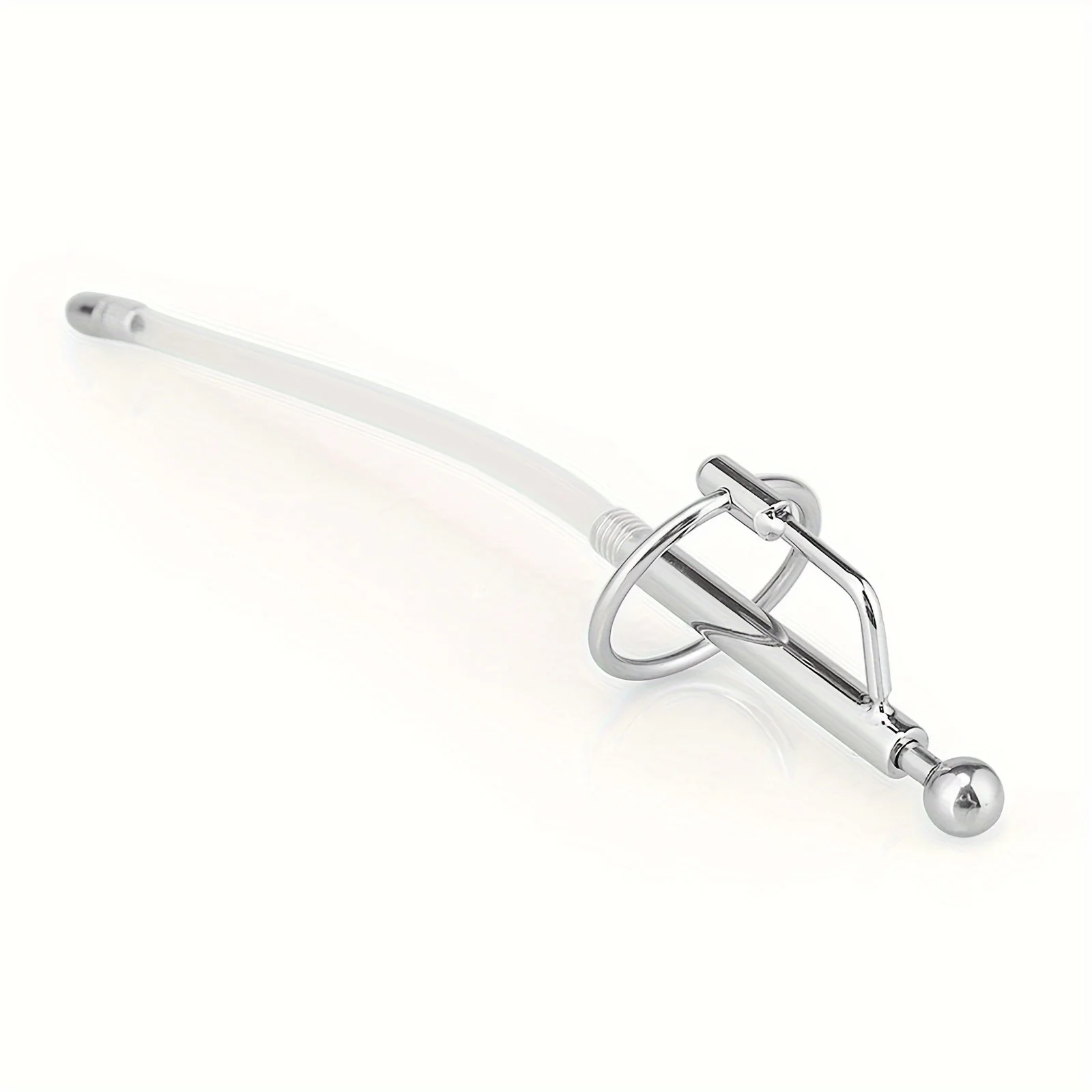 1 قطعة مجرى البول مرنة لعبة استثارة القضيب جوفاء مجرى البول الأصوات مع حلقات القضيب ، ذكر تحفيز لعبة استثارة القضيب موسع سيليكون مرن