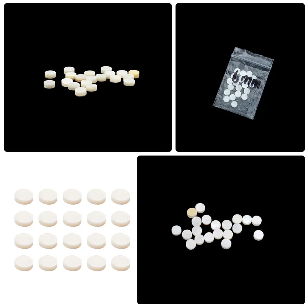 

20 Pcs Musical Instrument Guitar Tone Frets Shell Inlay Fretboard Dots Position Markers