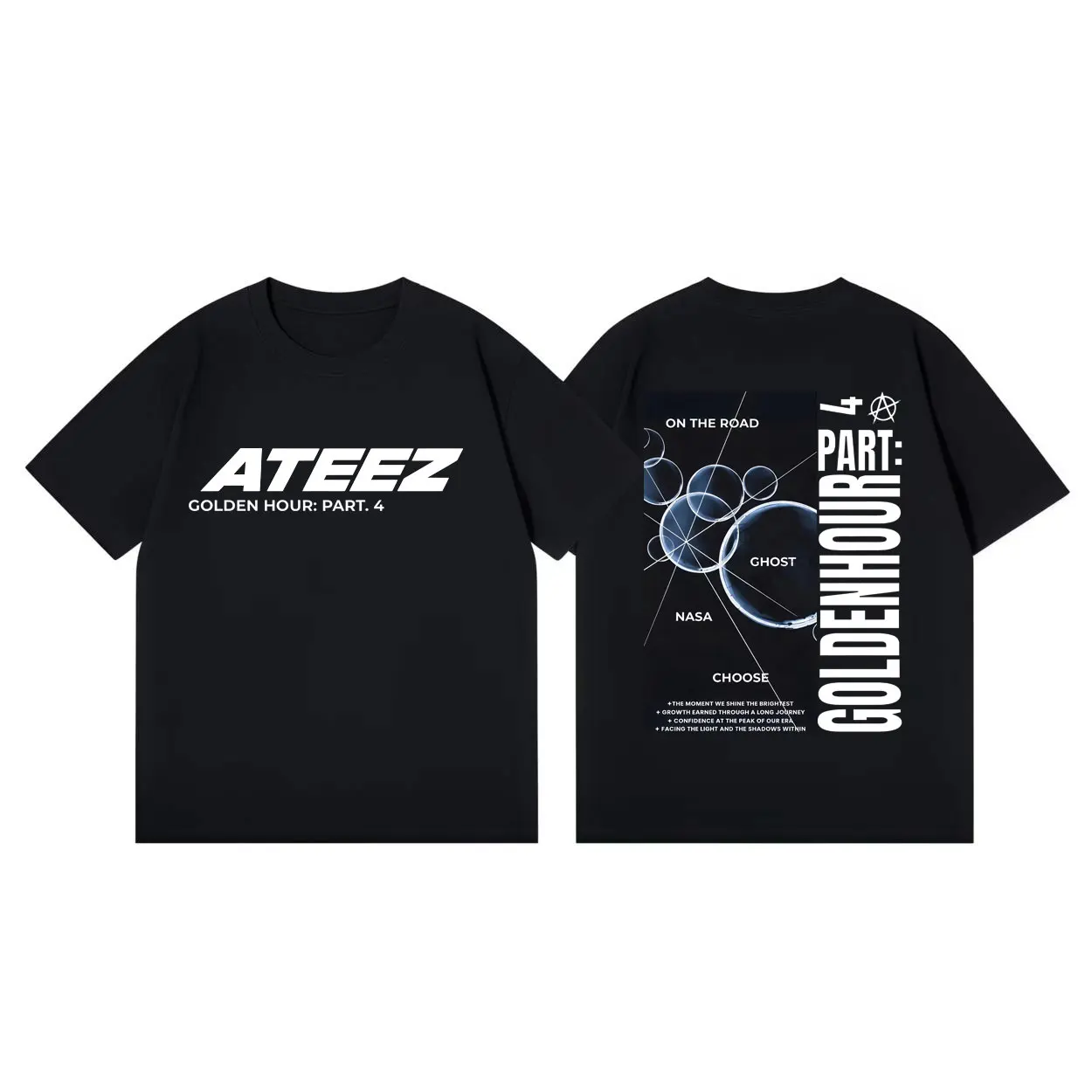 

Ateez Golden Hour Part 4 Album Merch T-shirt Men Women Harajuku Kpop Short Sleeve T-shirts Summer Fashion Casual Cotton T Shirts
