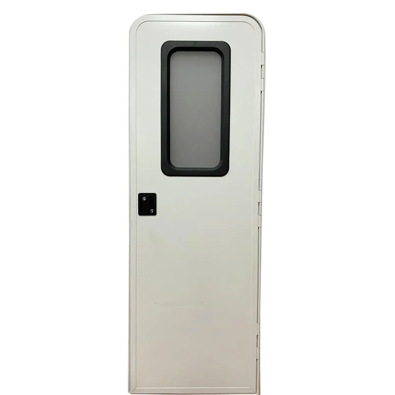 

RV Trailer Parts Accessories RV Door Aluminum Frame Waterproof Entry Trailer Door With Anti-mosquito Screen
