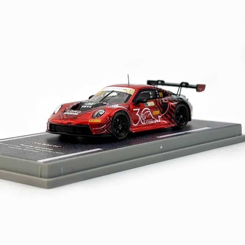 Tarmac Works 1/64 911 GT3 R Macau GT Cup FIA Beijing Tentoonstelling Editie Legering Speelgoed Motorvoertuig Diecast Metaal Model Geschenken