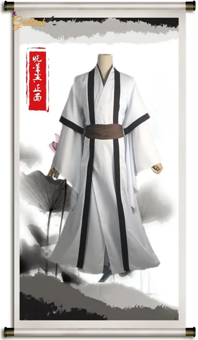 

2026 Men Anime Adult Wig Chinese Ancient Costumes Mo Dao Zu Shi Cosplay Xiao Xingchen Grandmaster of Demonic Cultivation Costume