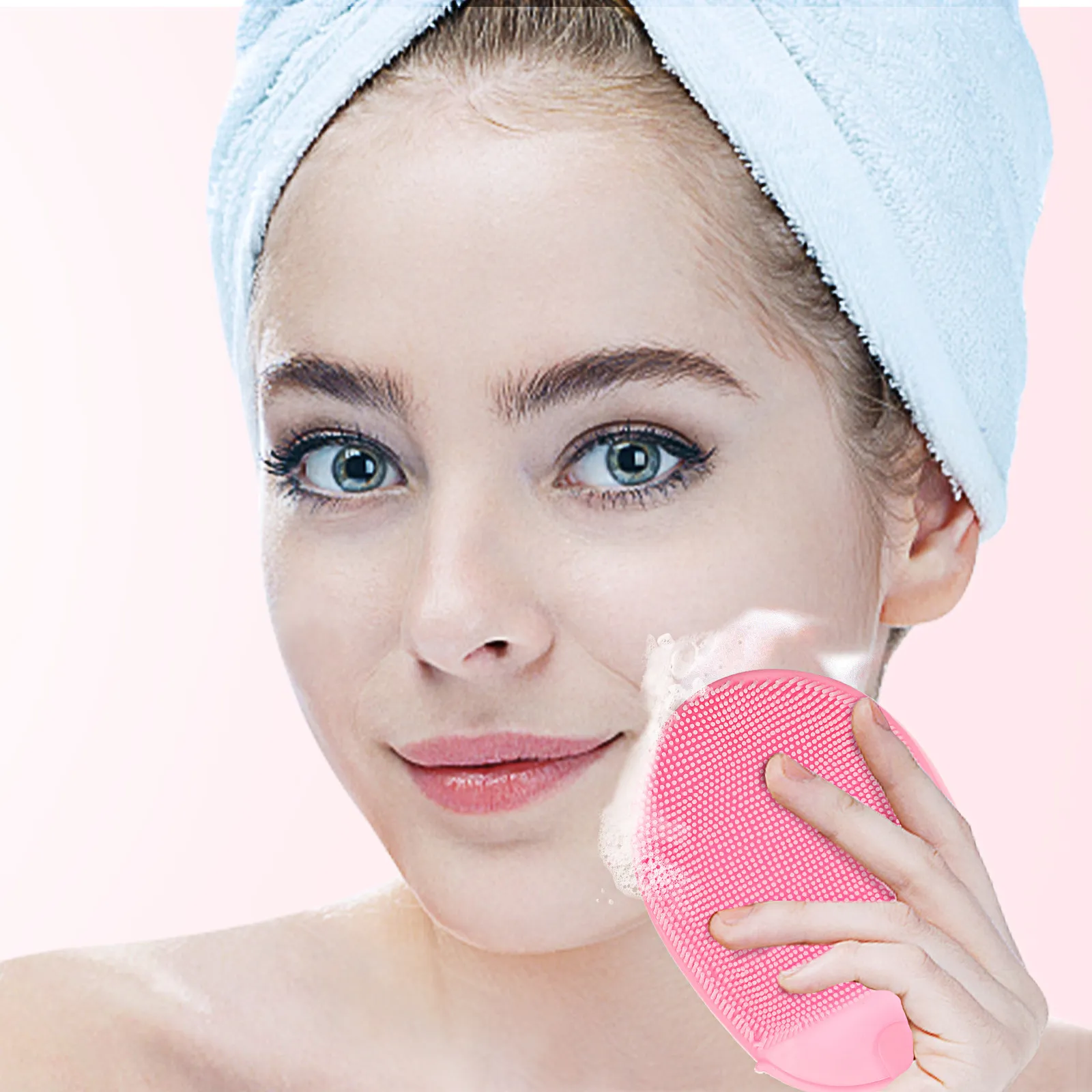 

Набор из 3 силиконовых массажных щеток-эксфолиаторов для душа с кольцом для подвешивания, нежные к чувствительной коже