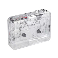 Portable USB Cassette Player Transparent Cassette Tape Player USB Cassette Capture with USB2.0 Port