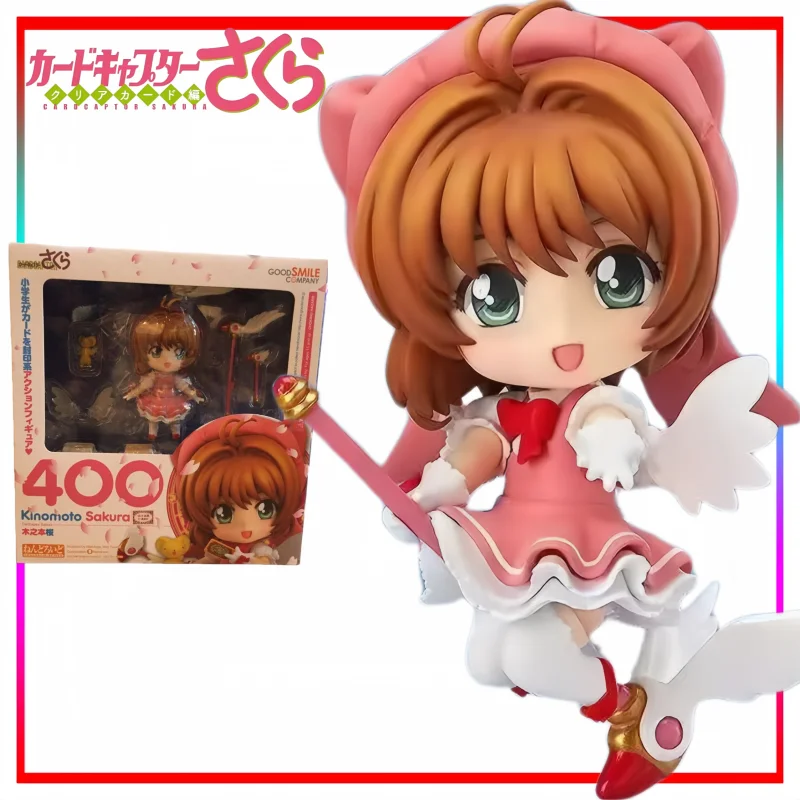 

National Version Card Captor Sakura Action Figure Cartoon Sakura Kinomoto Figurine Anime Merchandise with Interchangeable Faces