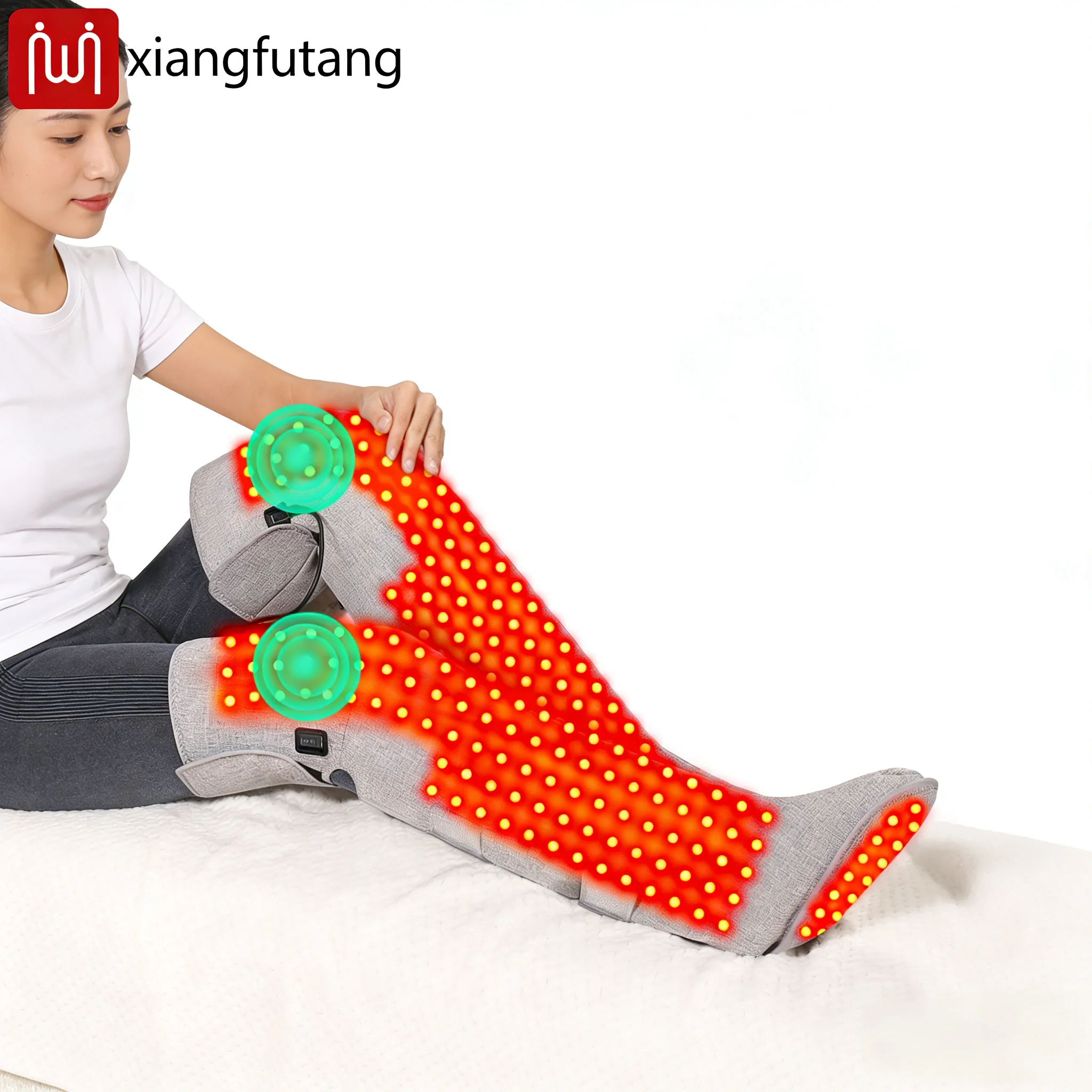 

Red Light Heating & Vibration Massage Long Boots - Rheumatic Pain Numbness Chronic Cold Leg Syndrome Keep the Legs Warm