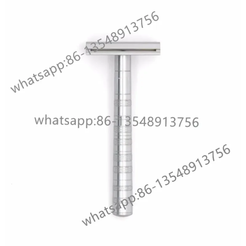 Manual double-sided safety razor, aluminum men's light luxury gift factory direct sales