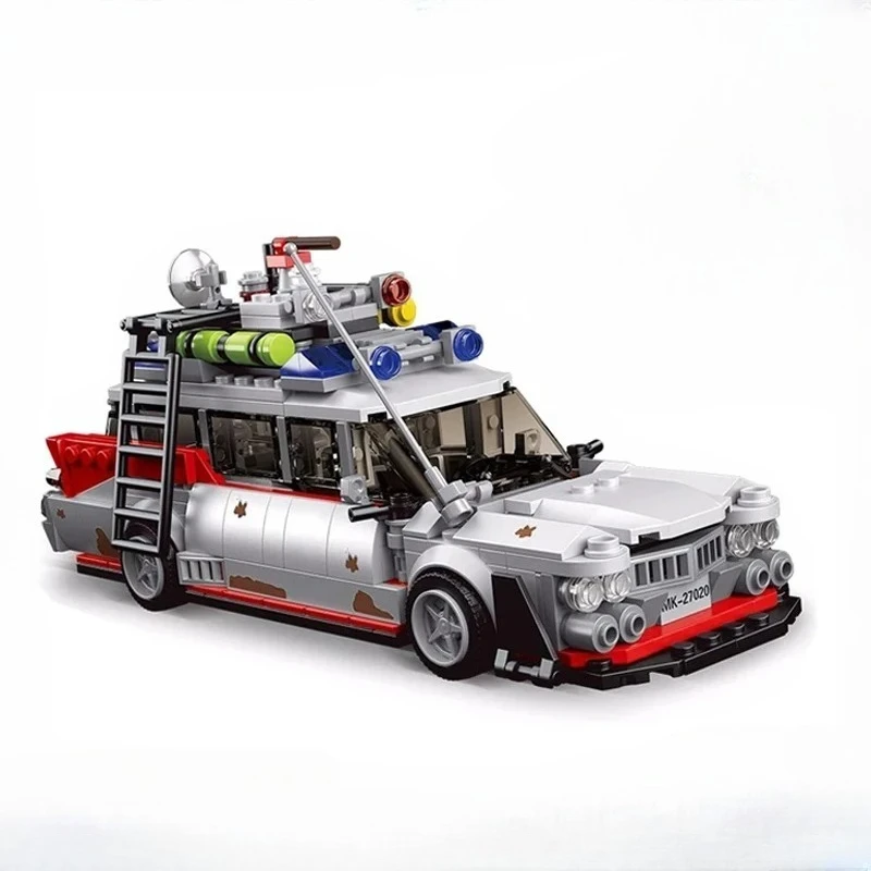 

636PCS 27020 10021S Mini Ghost Bus Model Car Model Toy Assembly Building Block Kit Brick Kids Gifts