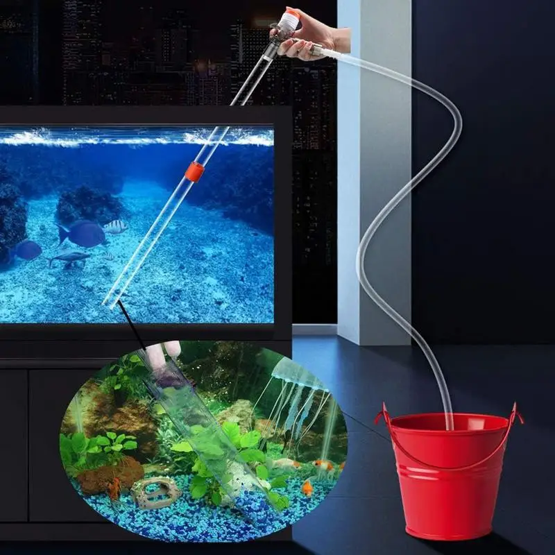 Aquarium Gravel Cleaner 5 In 1 Aquarium Gravel Cleaner Water Changer Fish Tank Cleaner Vacuum For Fish Tank Cleaning Gravel And