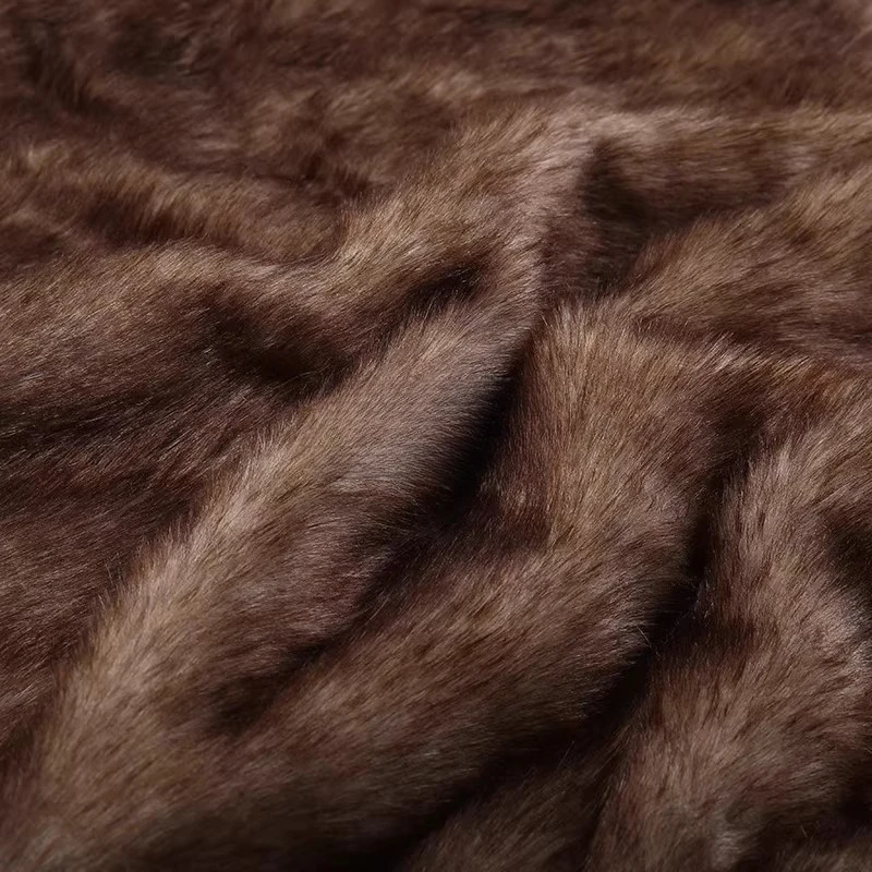 Artificial Fur Imitation Plush Fabric for 2-color Dyed Pointed DIY Sewing Handmade Toy Doll Animal Costume Background Cloth image 3