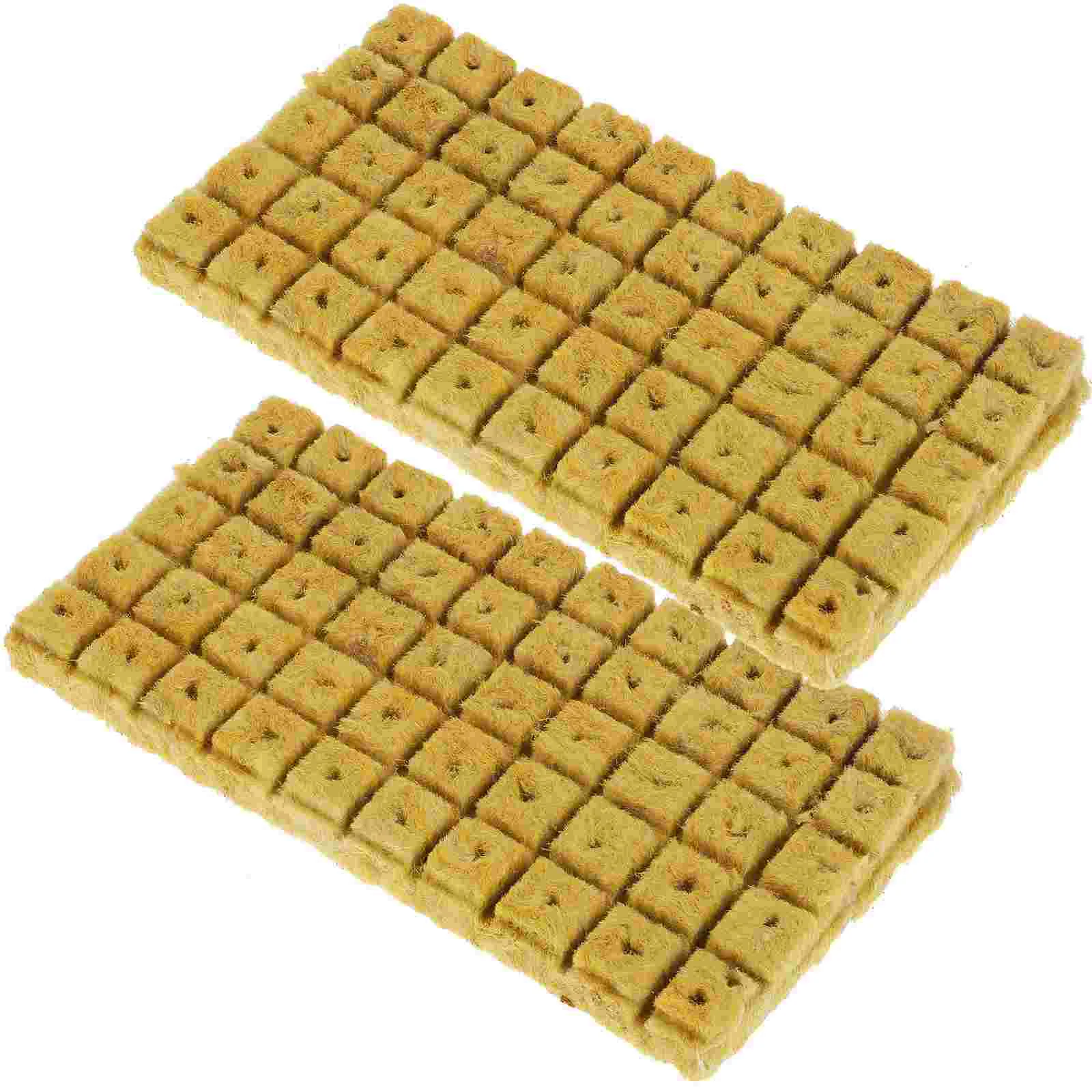 

100 Pcs Gardenrock Woolasbestos Plant Seedlings Soil Block Compression Nature Nursery Nurseries Grow Starter Plugs Cubes