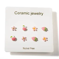Fashion Ceramic Gift Earrings Earring For Every Days Sets Fashion Jewelry For Women Boho Ear Cuff Z755