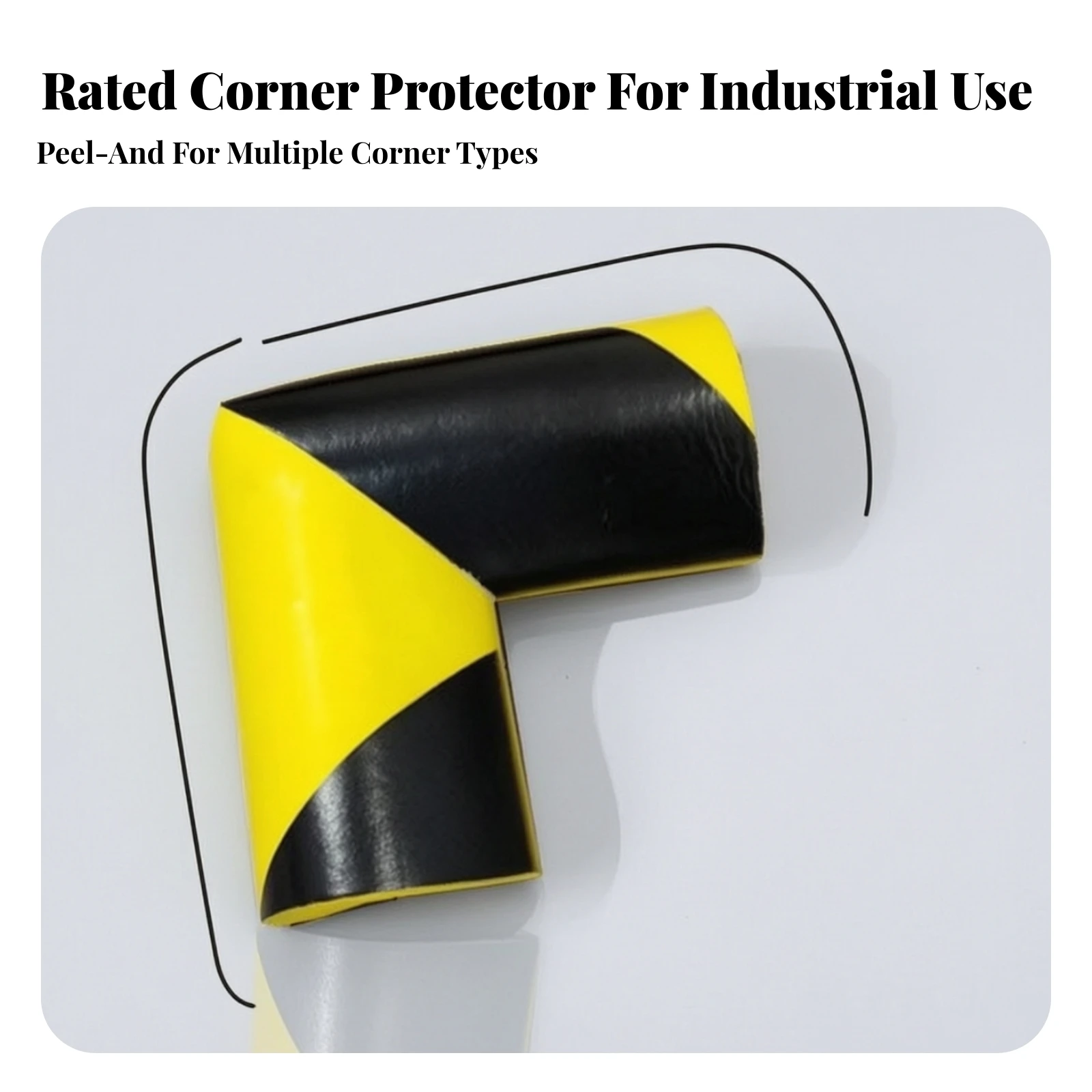 Industrial Corner Guard Heavy Duty L-Shaped Corner Guard Edge Protector Strip with Adhesive Backing Anti-Collision for Machinery
