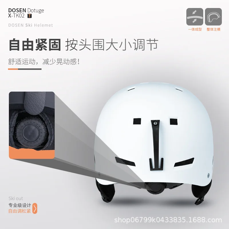 Men Women and Adults One-piece Molded Sports Thermal Skating Snow Helmet, Safety Helmet for Protection casco snowboard hombre