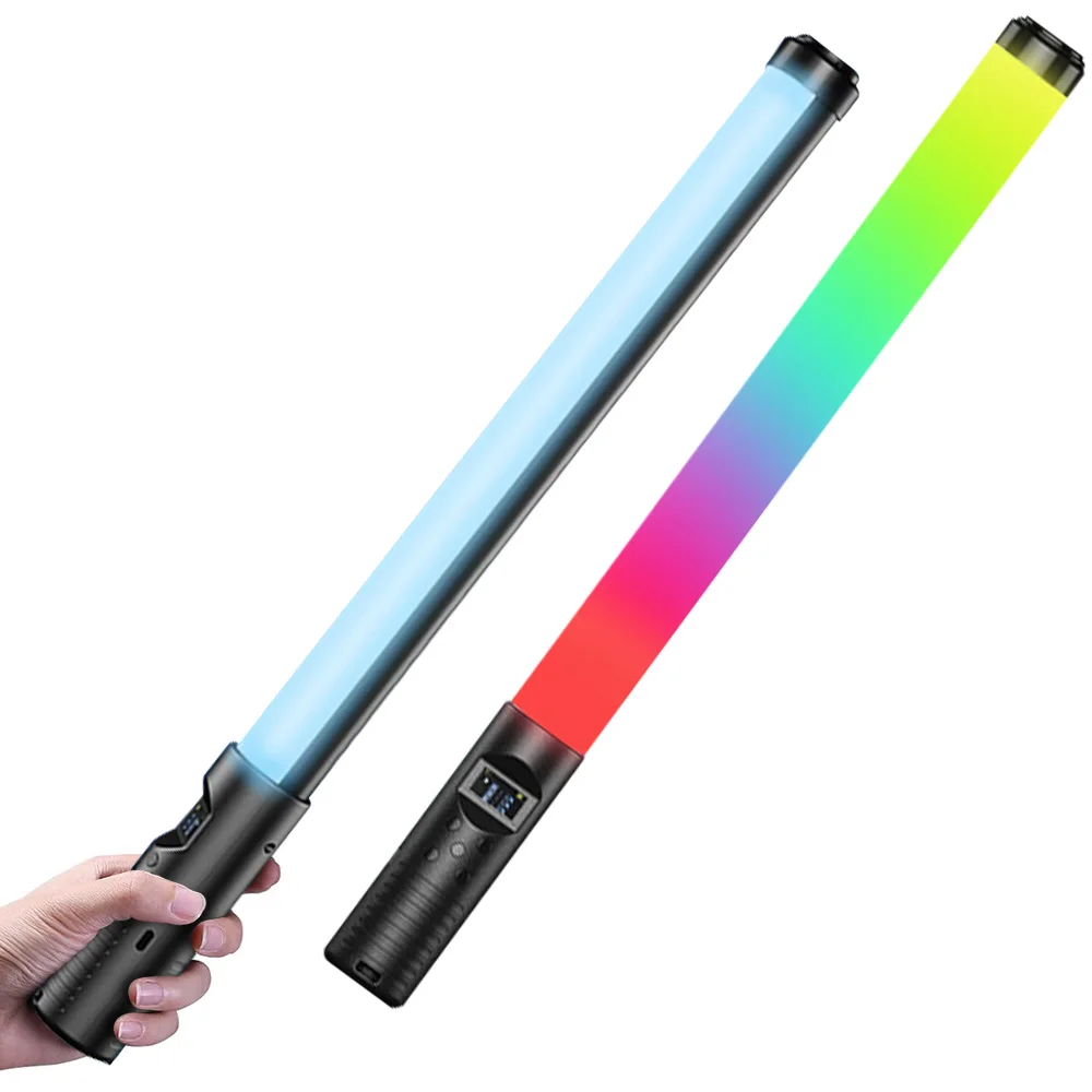 يده RGB الملونة عصا ضوء 19.68 بوصة 50 سنتيمتر يده مصباح ليد عصا CRI 85 ، 3000K-8500K التصوير استوديو مصباح #3