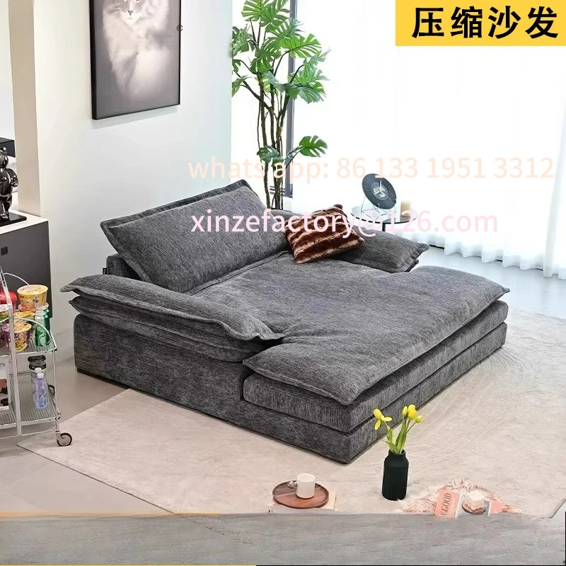 

Customizable folding dual-purpose small apartment double multi-function removable sofa bed