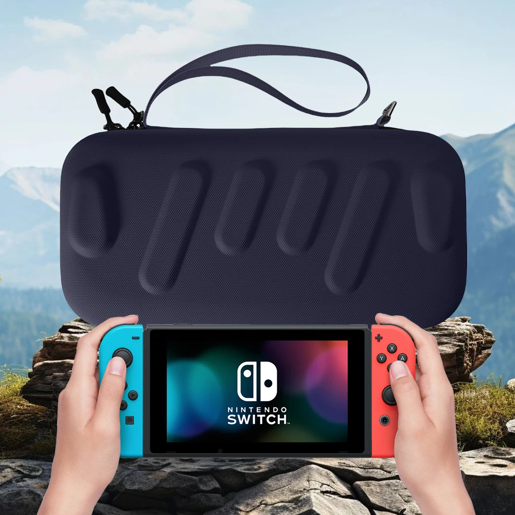 Сумка для хранения для Nintend Switch/Switch OLED, портативный чехол для переноски, большая сумка для хранения с защитой от царапин, противоударная дорожная сумка для консоли