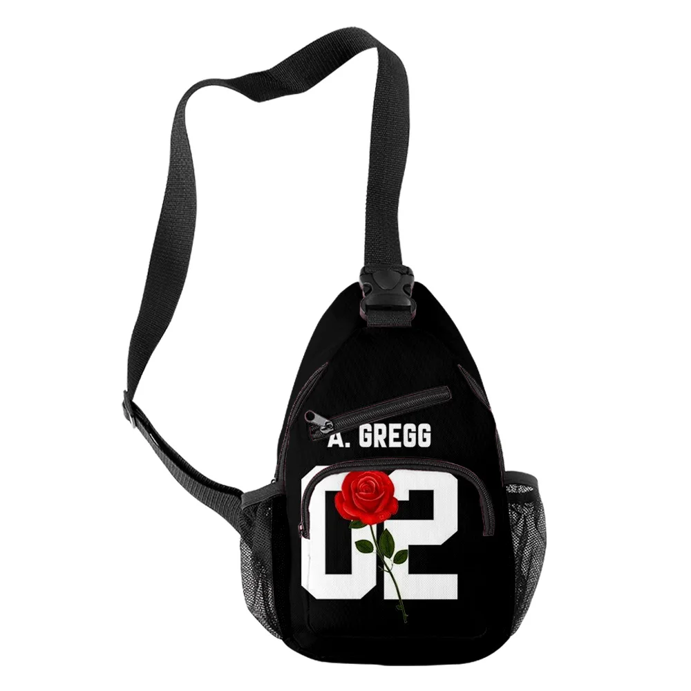 

Роскошные популярные нагрудные сумки JADEN HOSSLER, оксфордские водонепроницаемые спортивные дорожные сумки для мальчиков и девочек, сумки на плечо с 3D принтом