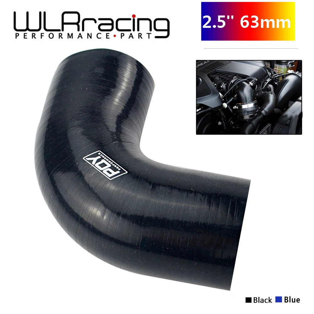 

WLR RACING- 2.5" 63mm 90 Degree Elbow Silicone Hose Pipe Turbo Intake WLR-SH9025-QY