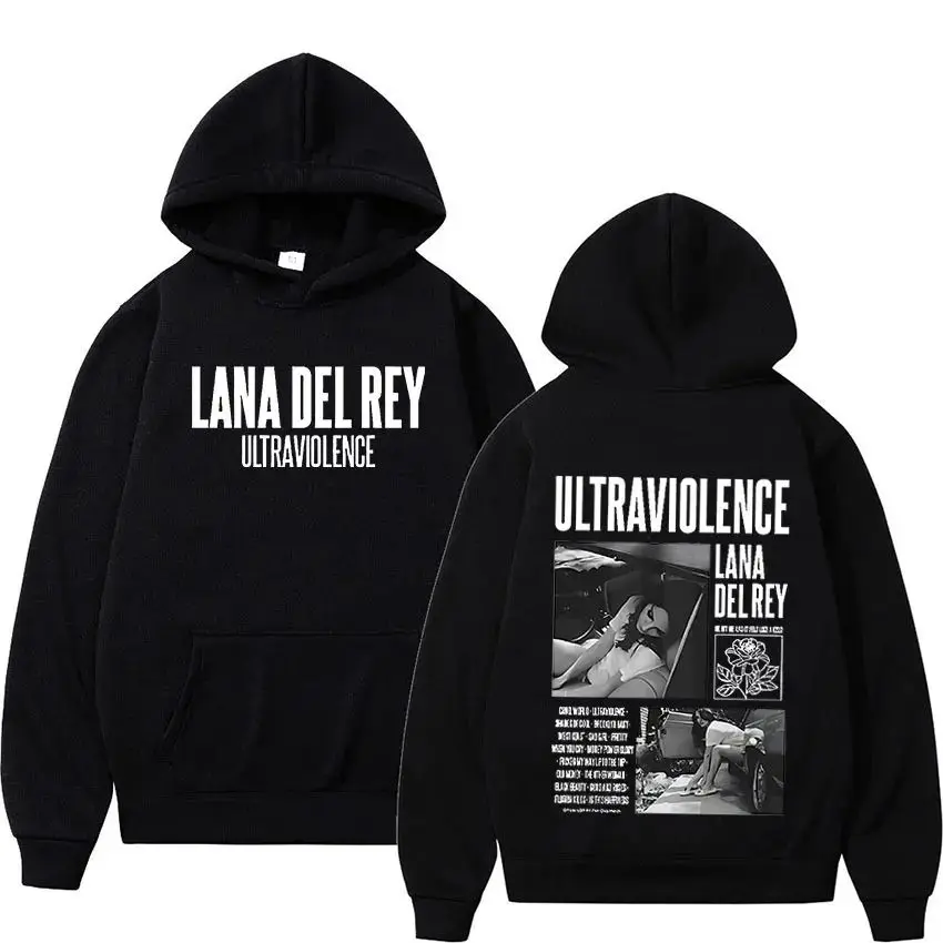 

Singer Lana Del Rey Print Hip Hop Hoodies Men Woman Y2k Hoodie Streetwear Hooded Sweatshirts Pullovers Unisex Tracksuit Clothing