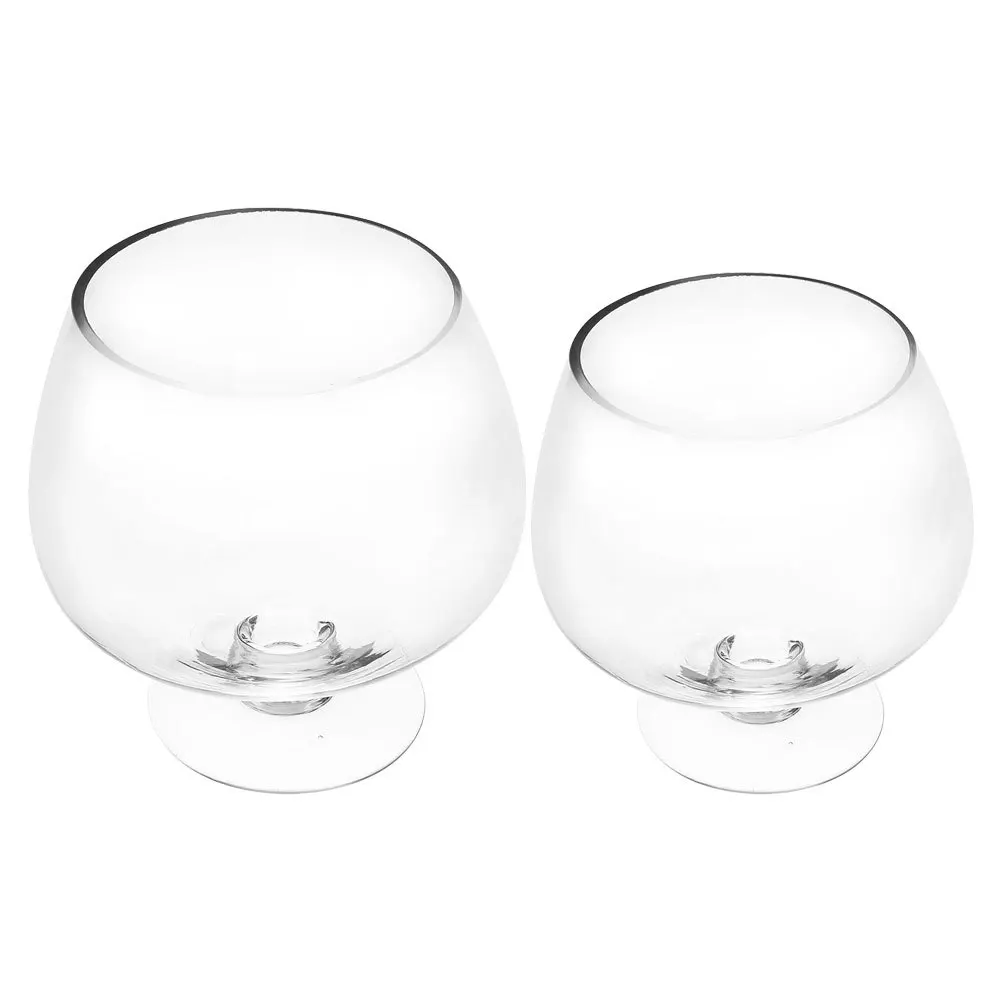 

2Pcs Desktop Multi-Function Betta Tank Clear Transparent Goldfish Aquarium Tabletop Fish Tank Office Decor Fish Supplies