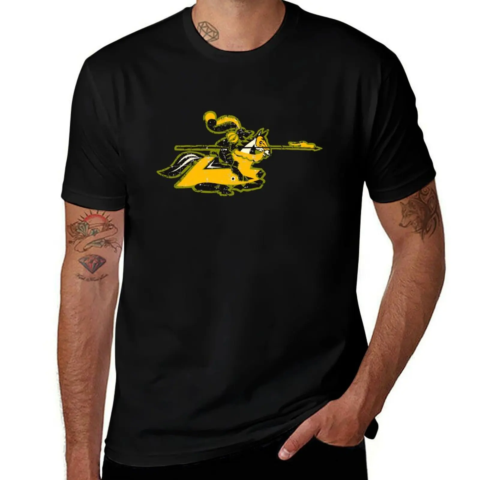 sPzAbt 505 Heavy Panzer Battalion - Charging Knight - 3 Kompanie Ausf B - Grunge Style T-Shirt Durable Work Wear T-Shirt