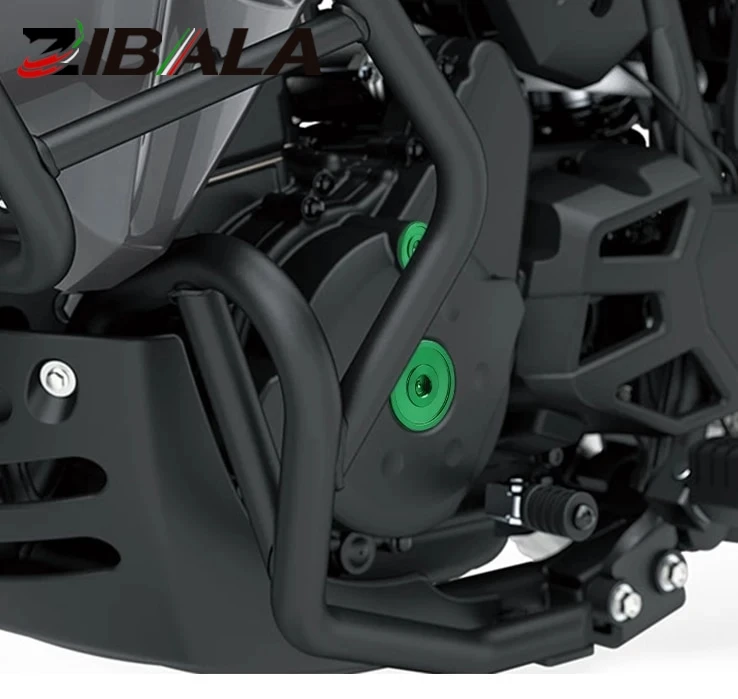 KLR 650 2023 2022 Frame Hole Cap Plug Frame Swingarm Cover For Kawasaki KLR650 1987-2024 Frame Plugs Aluminum Swing Arm Caps