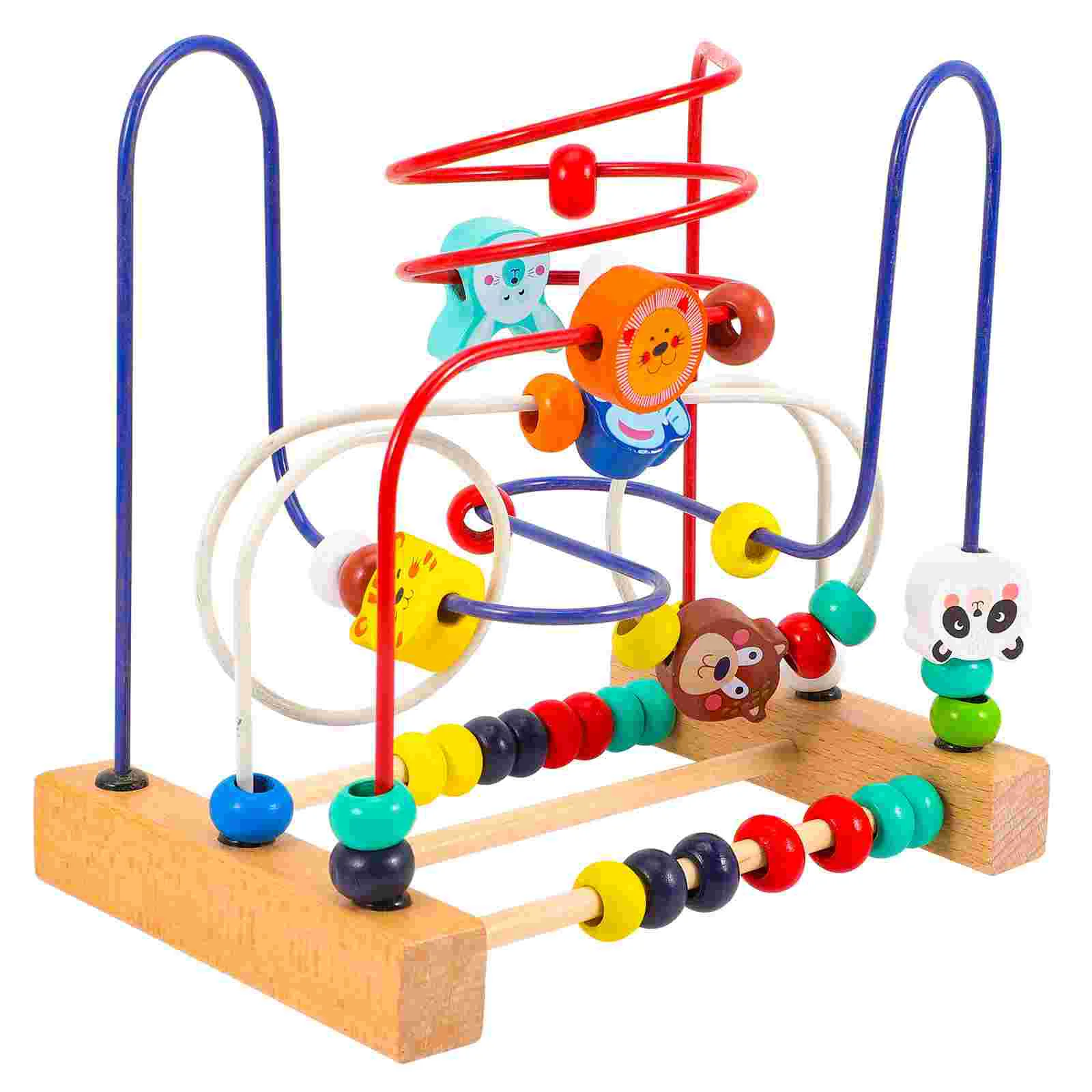 Brinquedo infantil animal marinho educacional para crianças jogando suprimentos sensorial multifuncional casa madeira grânulo labirinto montanha-russa