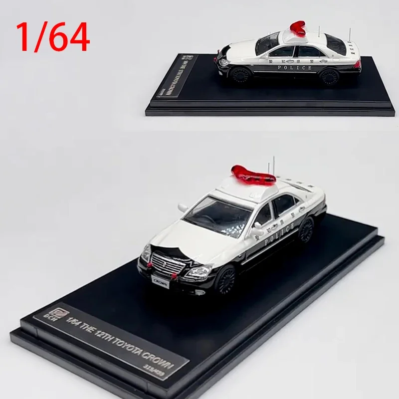 

Diecast 1/64 Scale Dcm The 12th Toyota Crown Alloy Car Model Toy Aichi-ken Police Car Collectible Ornament Souvenir Boys Gift