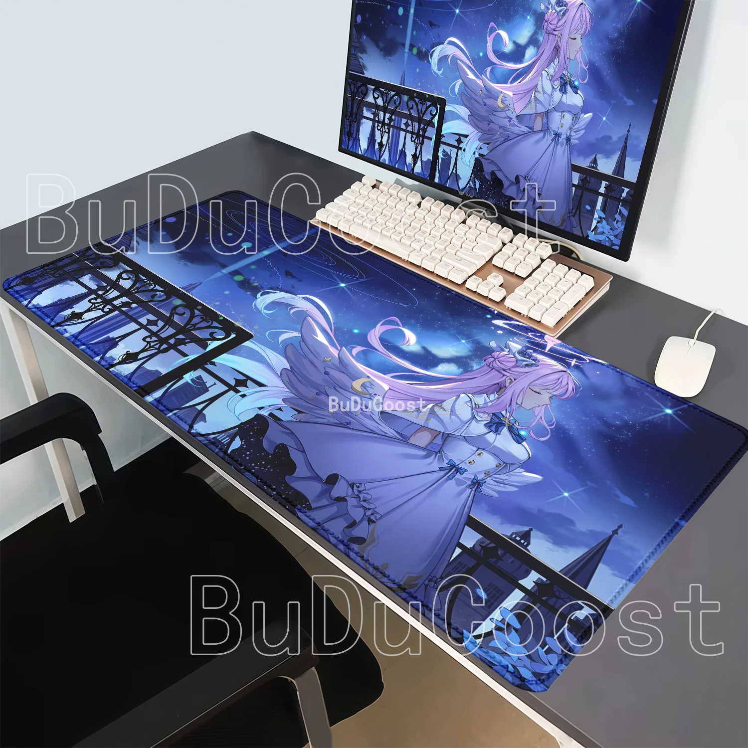 Anime Sexy Girl Misono Mika Blue Archive Larger Gaming Mousepad Office Nonslip Mouse Pad Keyboard HD Printing 400x900mm Desk Mat
