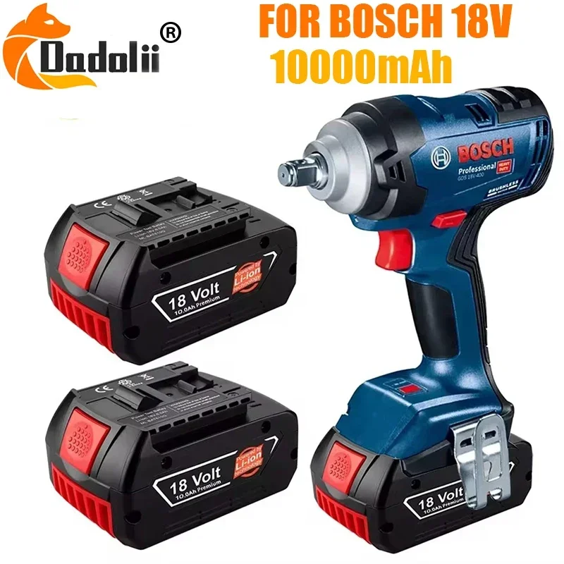 

18V Battery 10.0Ah for Bosch Electric Drill 18V Rechargeable Li-ion Battery BAT609 BAT609G BAT618 BAT618G BAT614 Charger