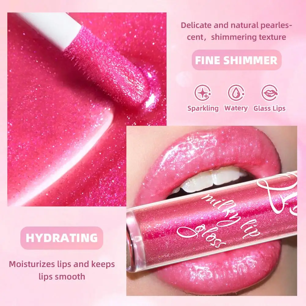 3Colors Moisturizing Lip Gloss Transparent Lip Oil Lips Plumper Lip Lip Liquid Lipstick Make Glaze Up Hydrating Hydrating D2X5