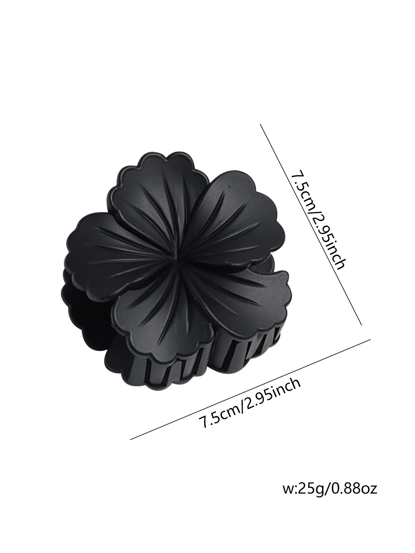 4 Uds. Clip de garra de Color puro con flor de Color café para mujer, nuevos accesorios simples para el cabello para Updo y peluquería diarios