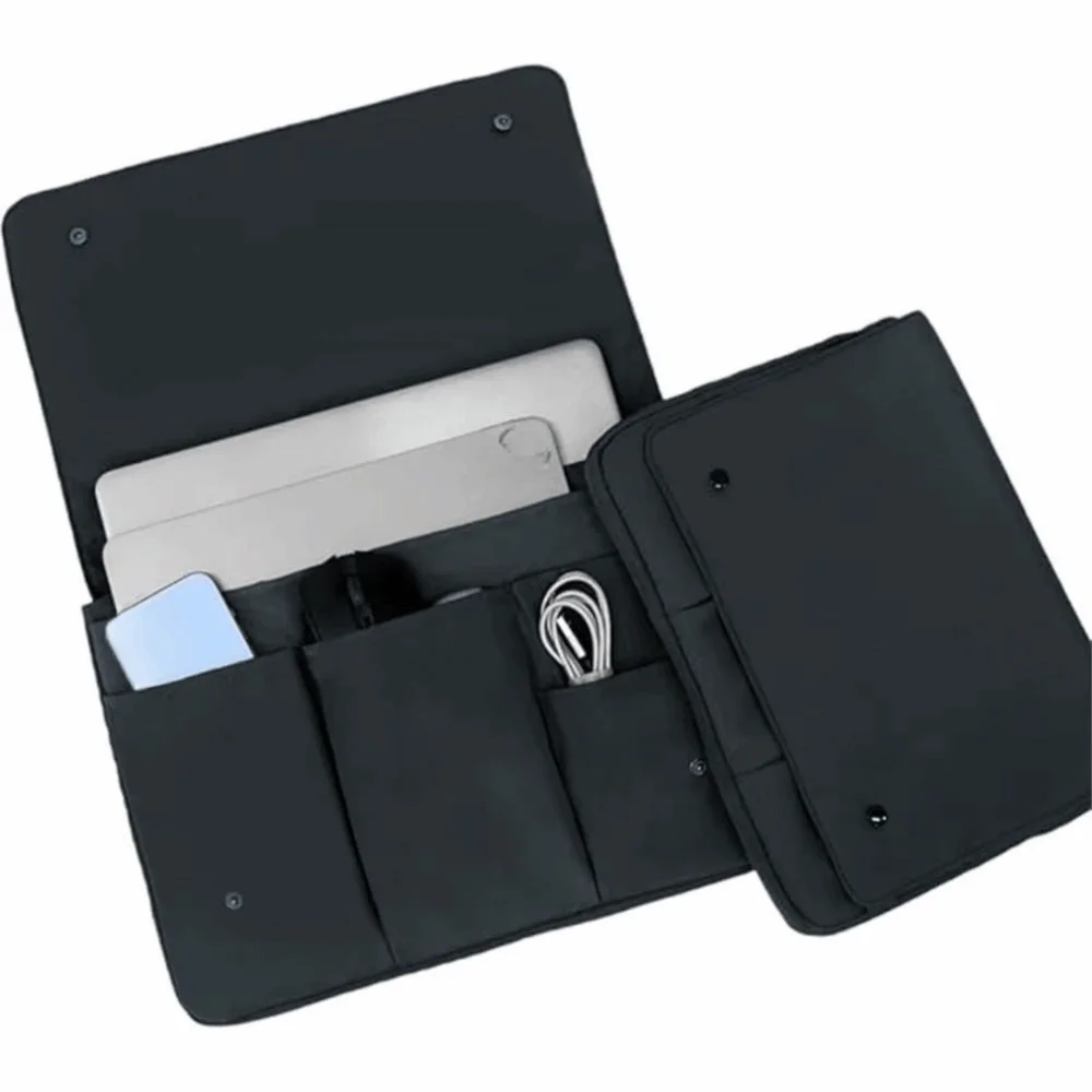 

14/15 Inch Laptop Sleeve Waterproof with Flip Cover Laptop Inner Bag Shockproof Multi-compartment Laptop Case Business Trip