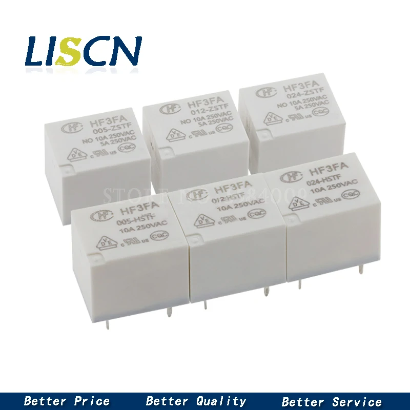 2PCS HF3FA-005 012 024-HST HF3FA-005-ZSTF HF3FA-012-ZSTF  ZST HSTF 4Pin  ZSTF 5Pin HF3FA-T 73 5V12V 24V Relay