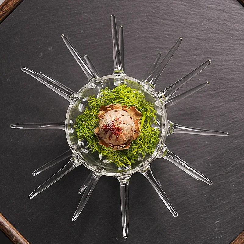 Molecular Cuisine Glass Dessert Plate French Western Food Personality Dessert Fruit Salad Bowl Caviar Plate Kitchen Tableware