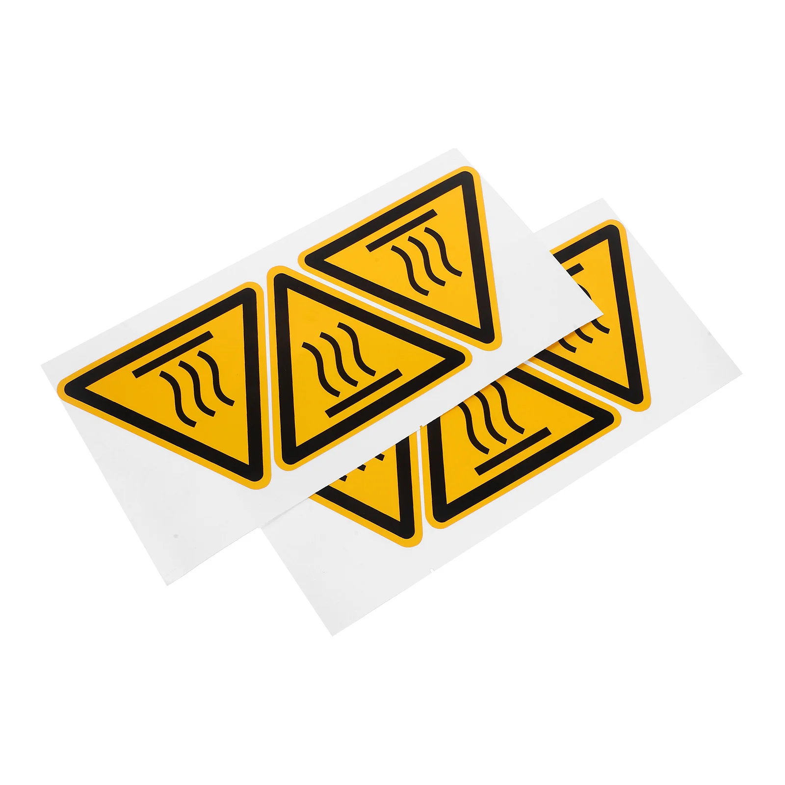 2 Sheets Do Not Touch Warning Stickers Hot Surface High Temperature Safety Decals Caution Signs Industrial Equipment Labels