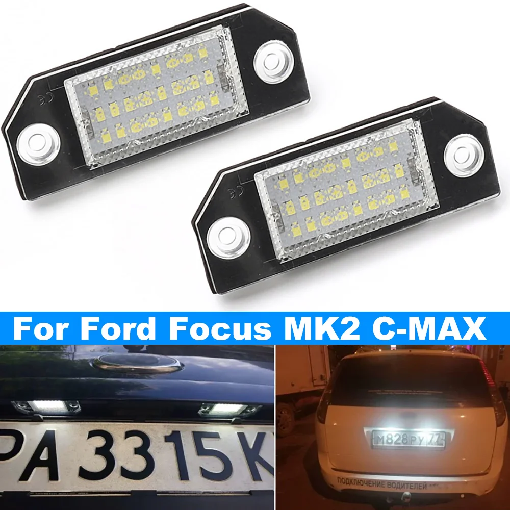 2 Stücke 24 LED Perlen Kennzeichen LED Licht Lampe für C Focus MK2 Kennzeichenbeleuchtung LED Kennzeichenleuchte