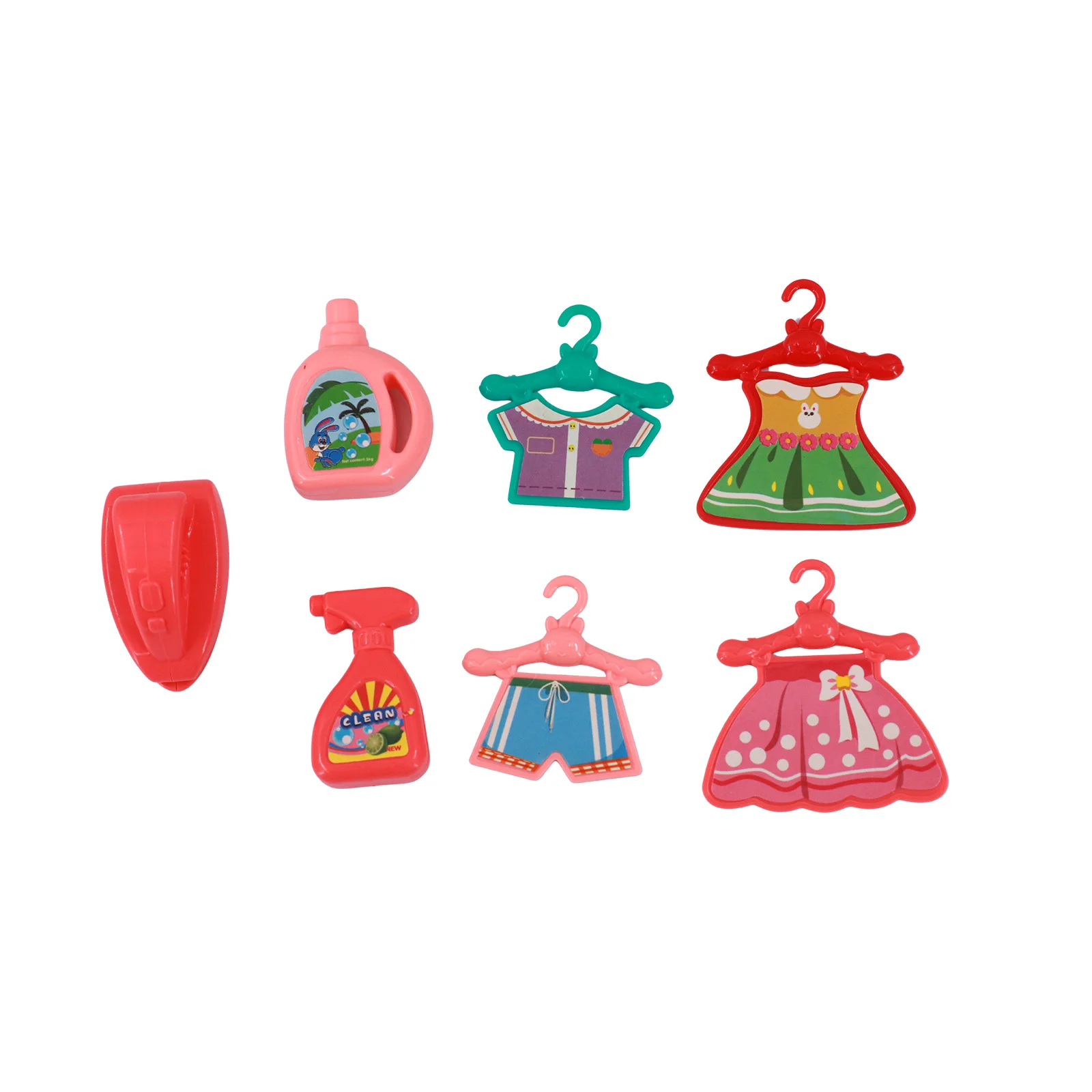 Mini support de séchage pour jouets, combinaison de détergent à lessive, Machine à laver, porte-vêtements, accessoires pour maison de poupée, nouvelle collection