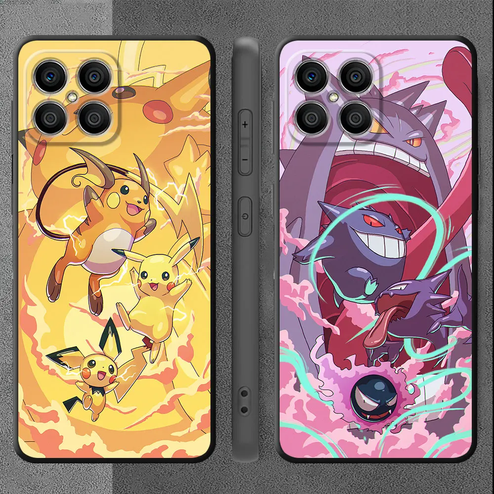 Case For Huawei Honor X8 8X X9a X7 90 Lite 70 50 20 P30 Pro P40 Y9 2019 P Smart Z TPU Funda Phone Cover Pokémons Squirtles EEVEE