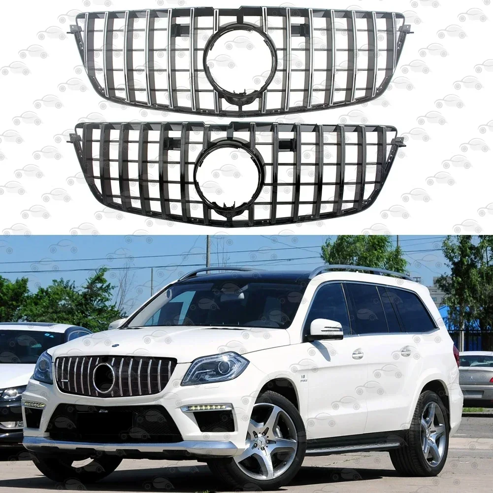 Car Front Racing Bumper Grille Upper Facelift Grill For Mercedes-Benz Class-GL GL500 550 63AMG X166 2013 2014 2015