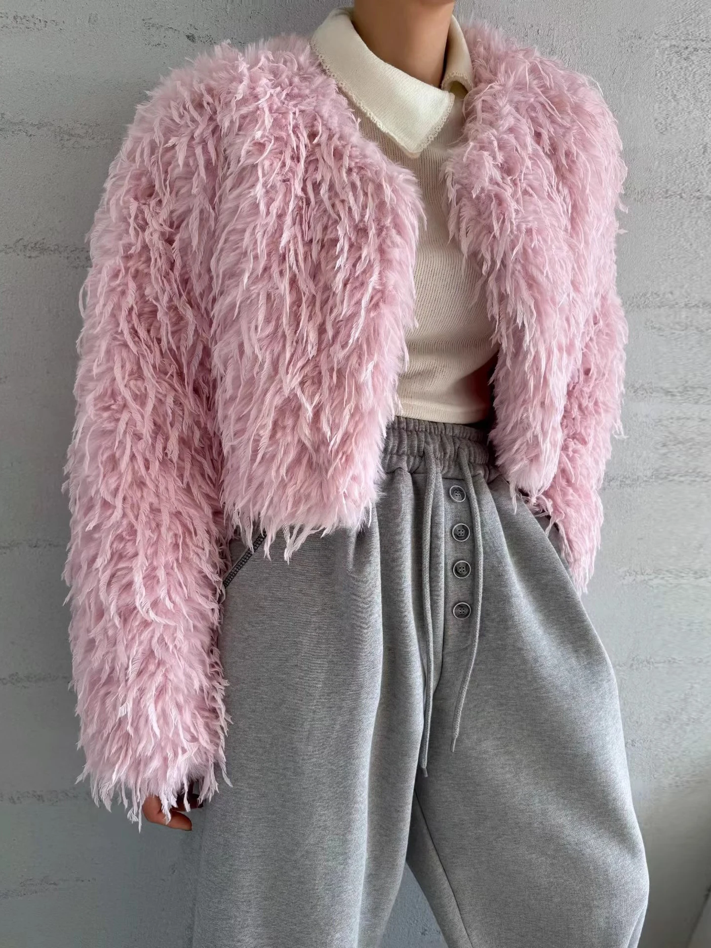 Ele فضفاض المرأة القطن Jaet 2025 شتاء جديد Sle فو الفراء صديقة للبيئة ort معطف طويل Sve تخفيف Sle