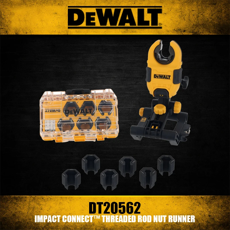 

DEWALT DT20562 IMPACT CONNECT Threaded Rod Nut Runner Tool Accessories Innovative Design Ensures Secure Nut Fastening Enhanced