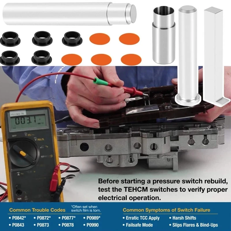 10pc or 14pcs/set 124740-TL30 Pressure Switch Installation Tool Kit Compatible with F/124740-30K, PR SW, 6L45/50/80/90 & 6T70/75