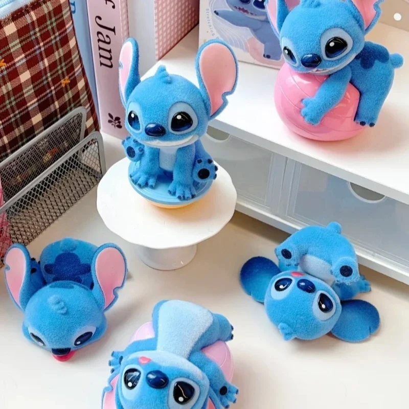 Stitch Energy Yoga Serie Scatola cieca Kawaii Anime Figura Stitch Doll Scatola misteriosa Ornamento da tavolo Simpatico modello di cartone animato Giocattolo Gril Regalo