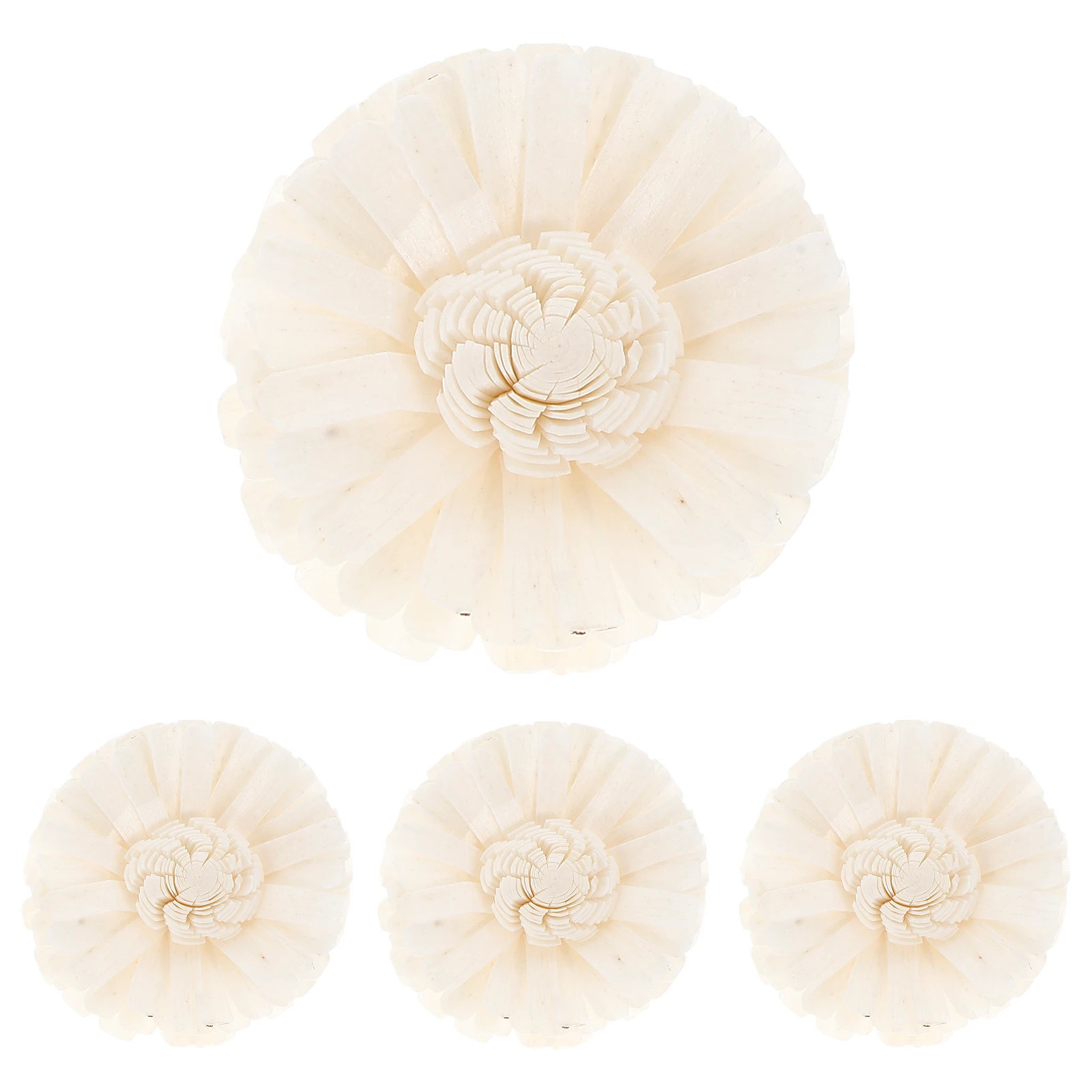 

4 Pcs Aromatherapy Dried Flowers Floral Decoration Table Cotton Oil Diffusers for Home Decorative Essential