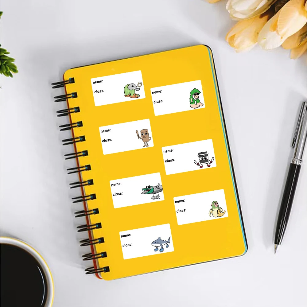 สติกเกอร์ติดของลายการ์ตูนสัตว์น่ารัก 320 ชิ้น/ม้วน สำหรับตกแต่งสมุดภาพ แล็ปท็อป โทรศัพท์มือถือ ของเด็ก